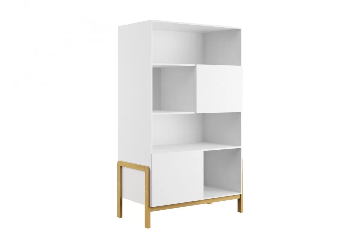 Detský regál Silia 90 cm - alpská biela / dub Regál Detský Silia 90 cm - Biela alpejska / Dub