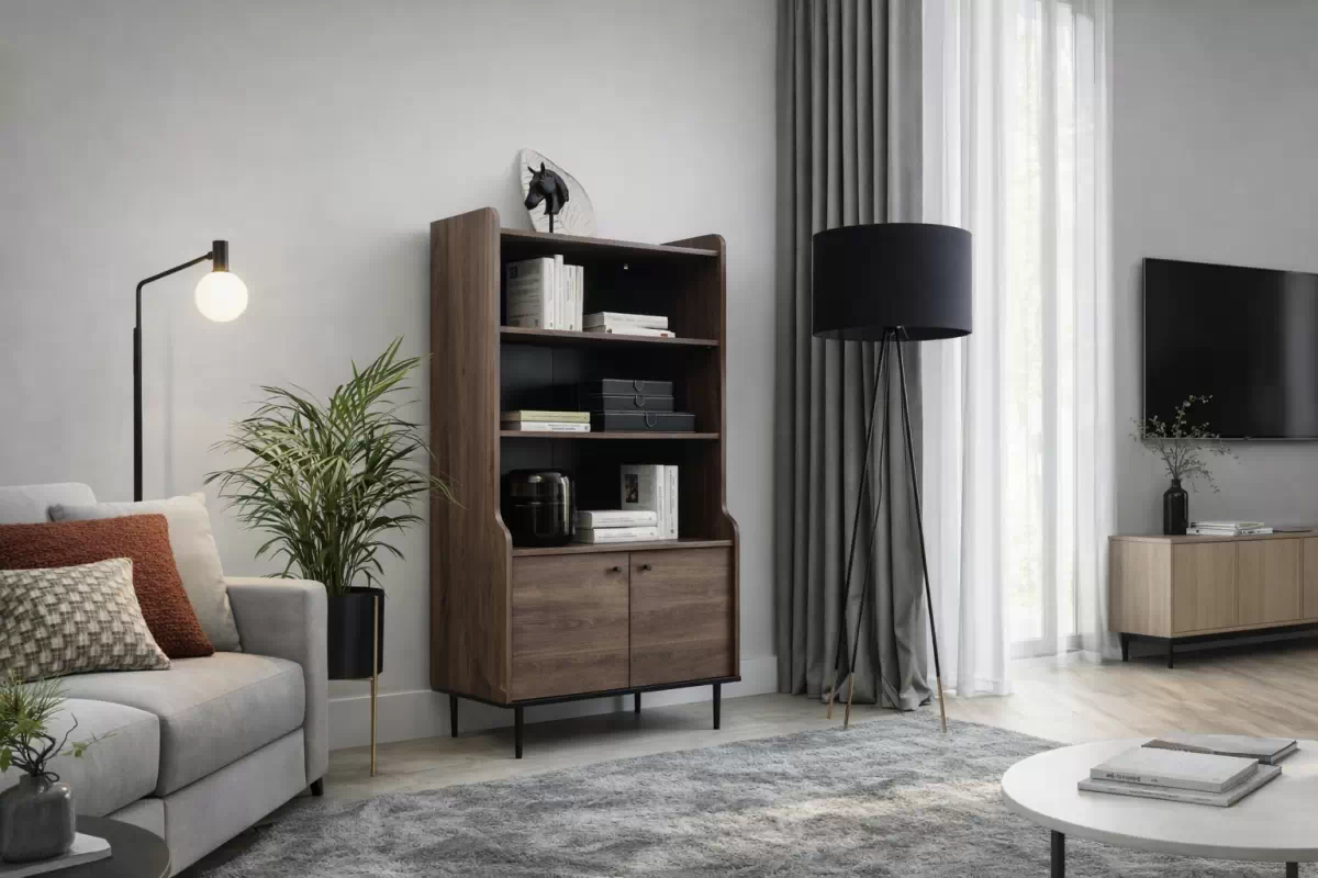 Regál Kastelio 80 cm dvojdverový - brandy castello Regál Kastelio 80 cm dvojdverový - brandy castello