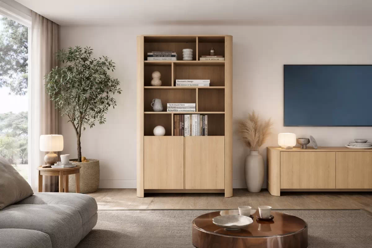 Regál Sorrenti 103 cm dvojdverový - dub vicenza Regál Sorrenti 103 cm - Dub vicenza