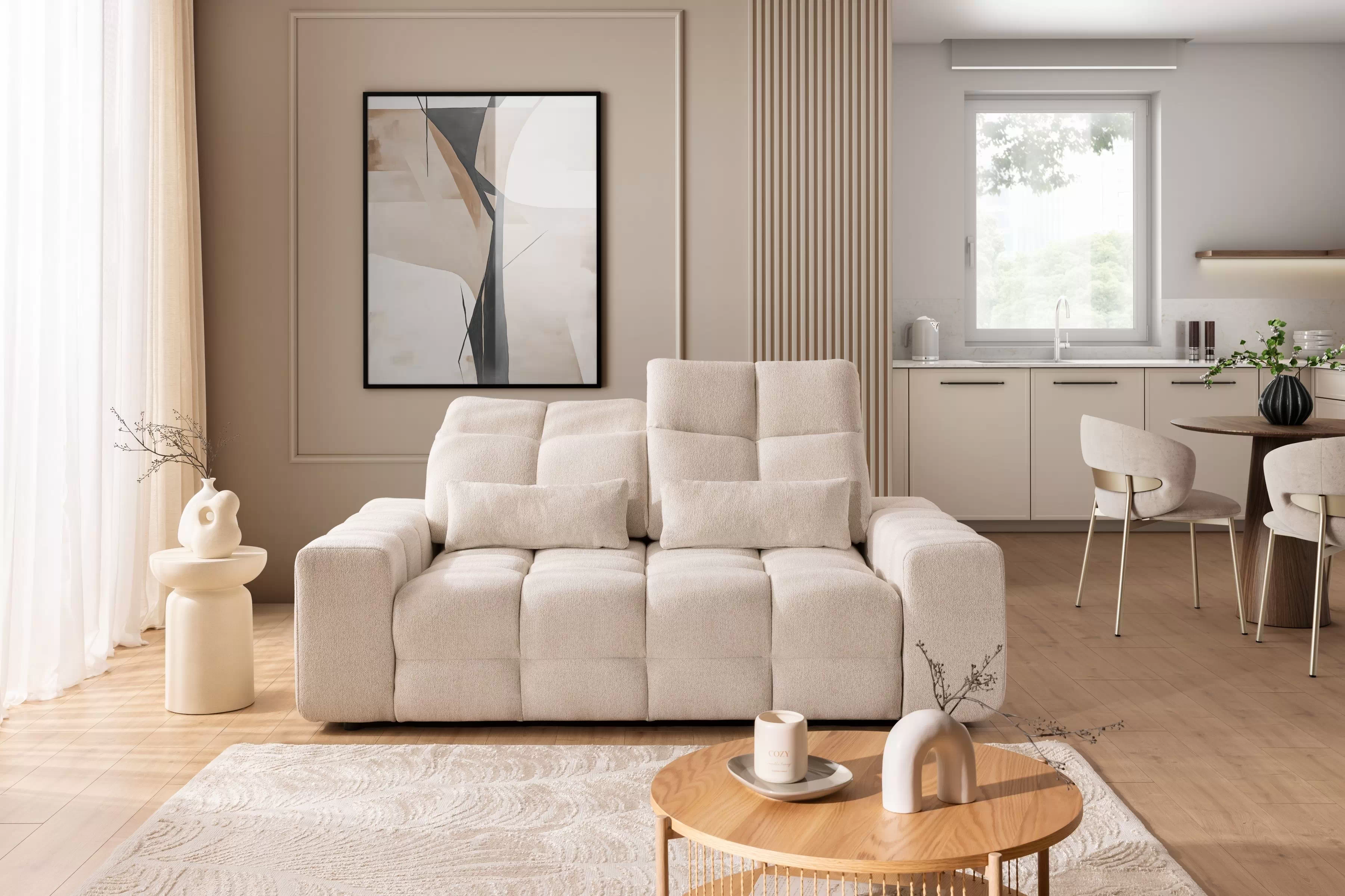 Pohovka Magnelio Prestige II s elektricky výsuvným sedákem Pohovka Magnelio Prestige II z elektricky wysuwanym sedadlem