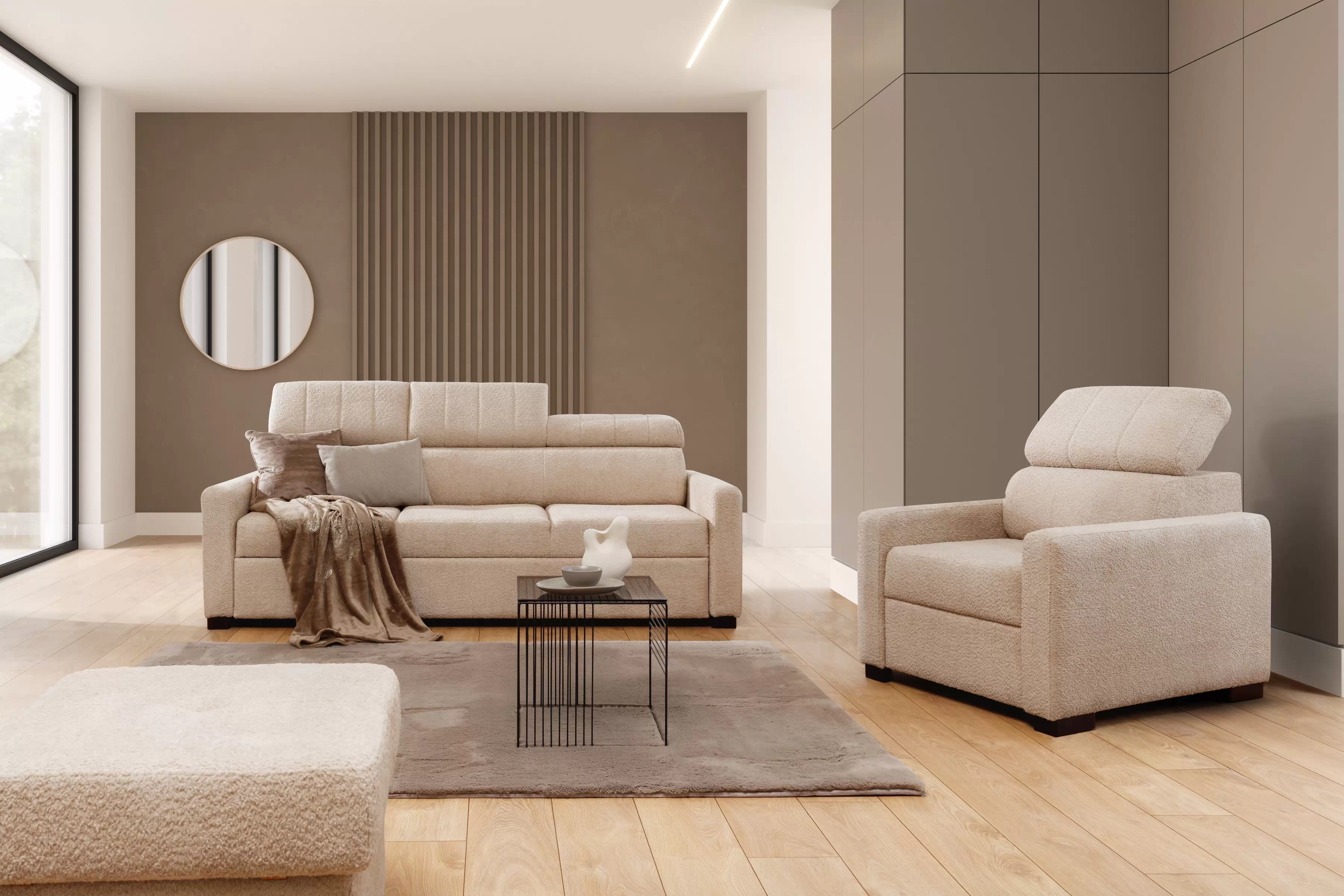 Rozkladacia trojpohovka Taremo Pohovka trojmiestna Taremo s funkciou spánku