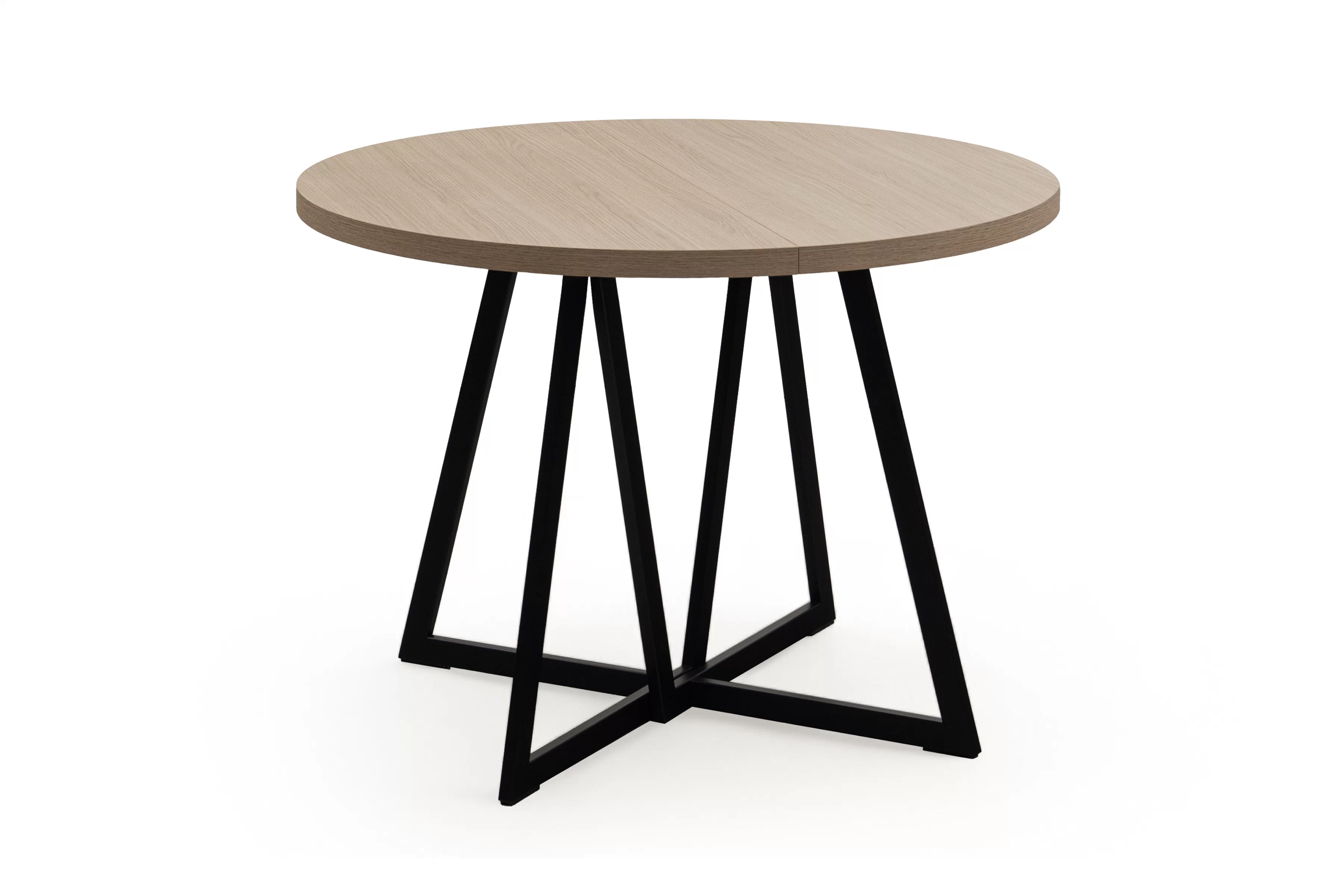 Okrúhly rozkladací stôl Cedrus 95/150 cm loftový - dub vinceza Stôl okragly Cedrus 95/150 cm loftowy rozkladany - Dub vinceza