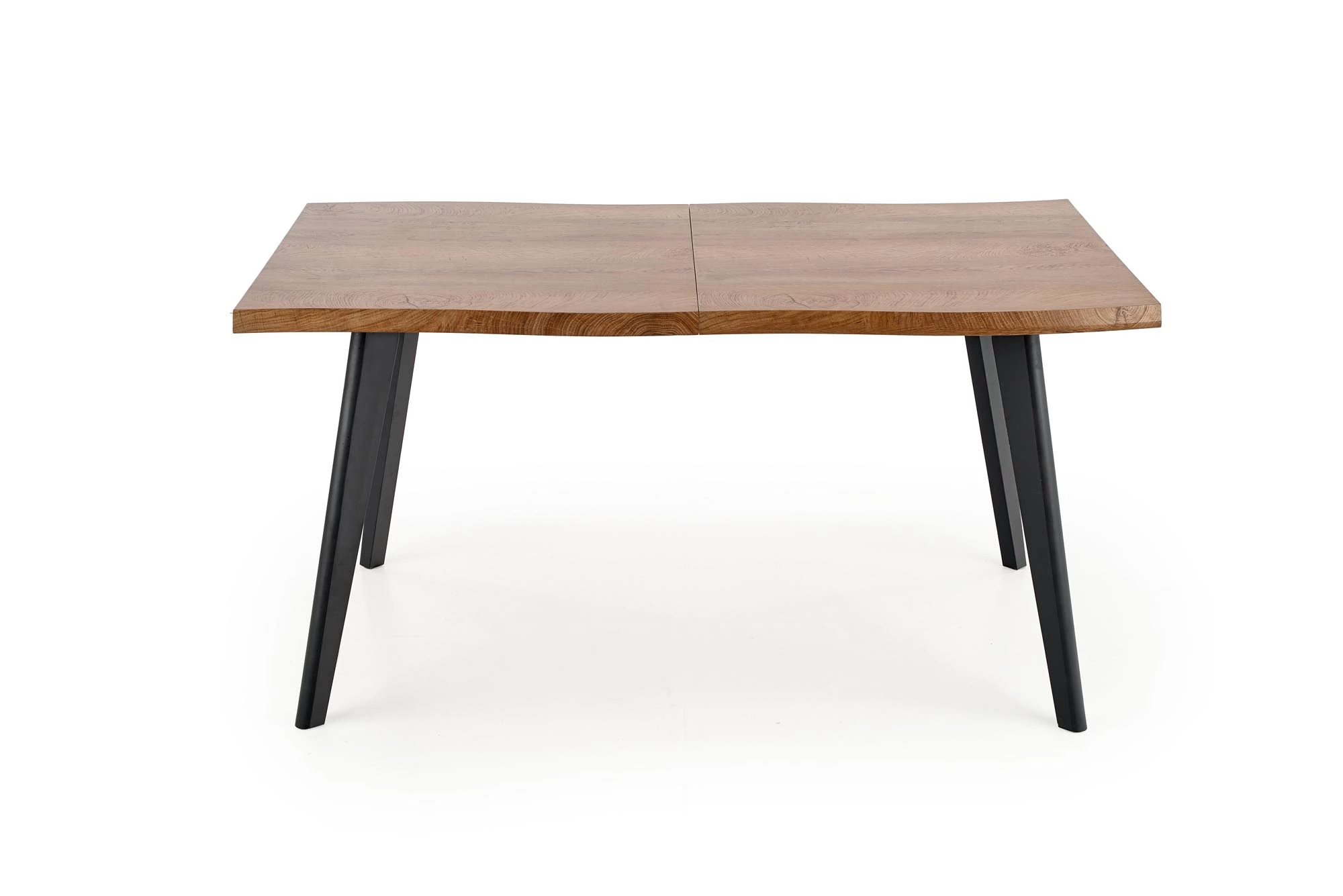 Sanvi bővíthető étkezőasztal 120-180x80 cm - natúr / fekete lábak stůl rozkladany dickson 120-160/80 - Fekete