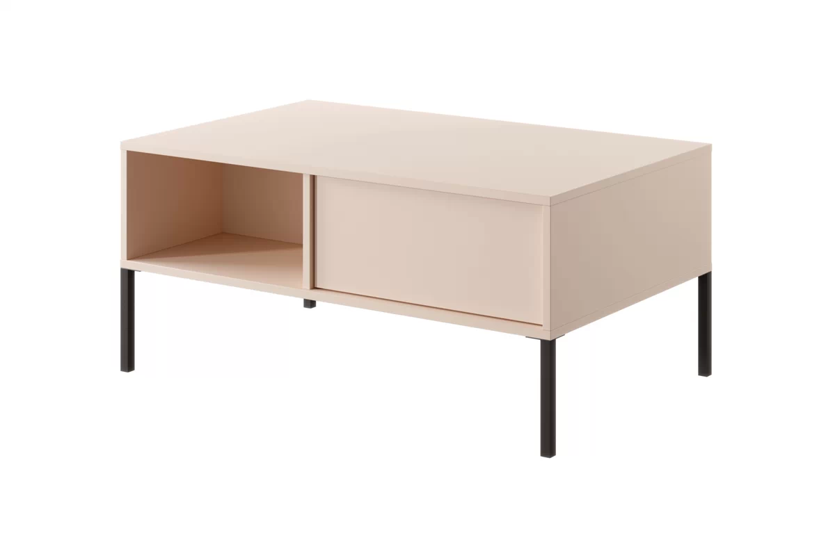 Konferenční stolek Nifan 97x60 cm se zásuvkami - béžová stolek kawowy Nifan s zásuvkami - 97x60 cm - béžový