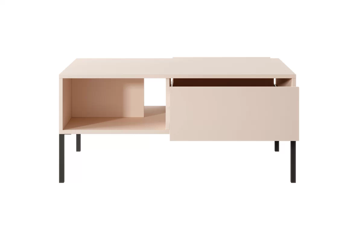 Konferenční stolek Nifan 97x60 cm se zásuvkami - béžová stolek kawowy Nifan s zásuvkami - 97x60 cm - béžový