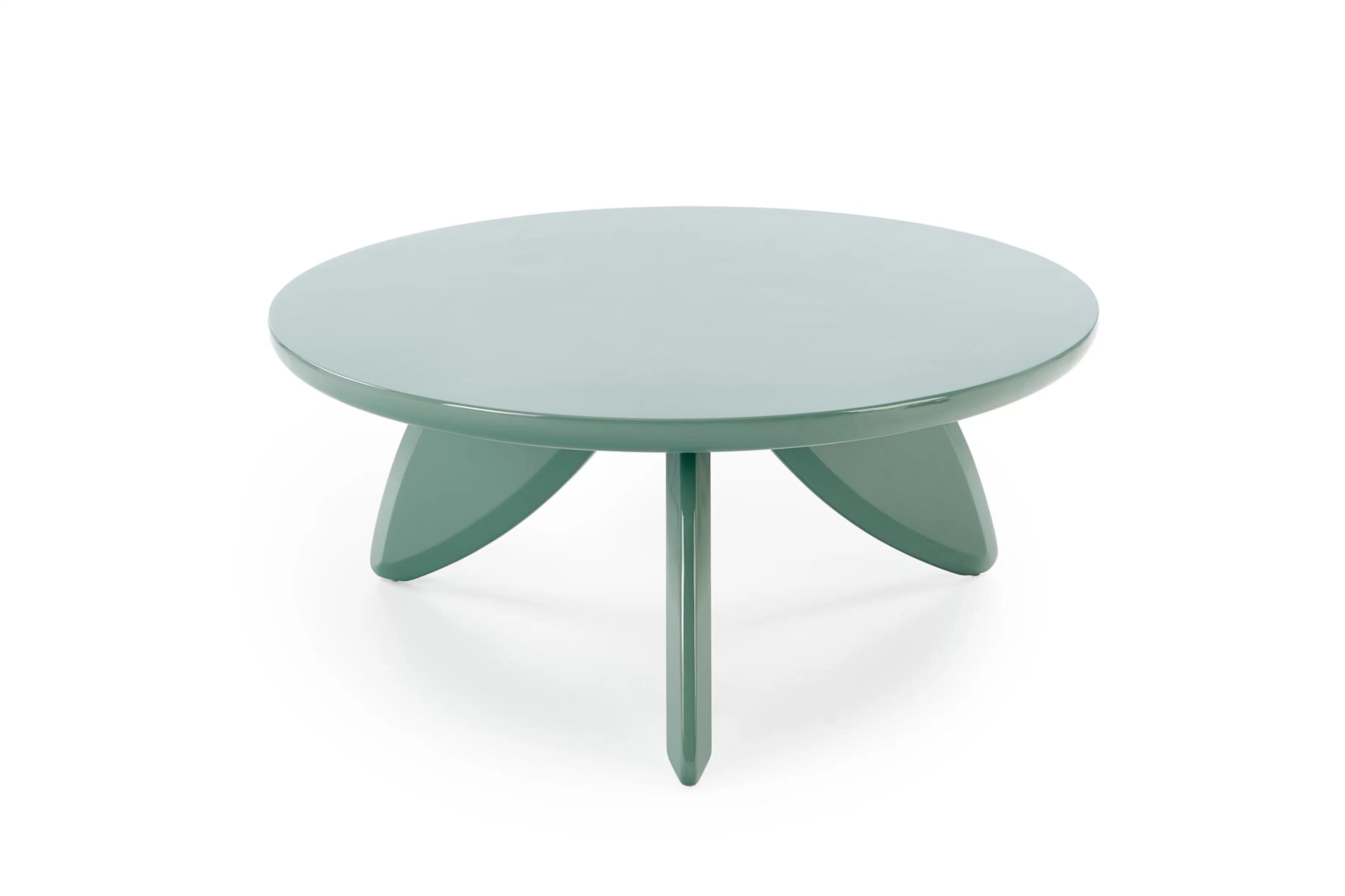 Okrúhly konferenčný stolík Lumis 80 cm - modrý Stolík kawowy okragly Lumis 80 cm - Modrý