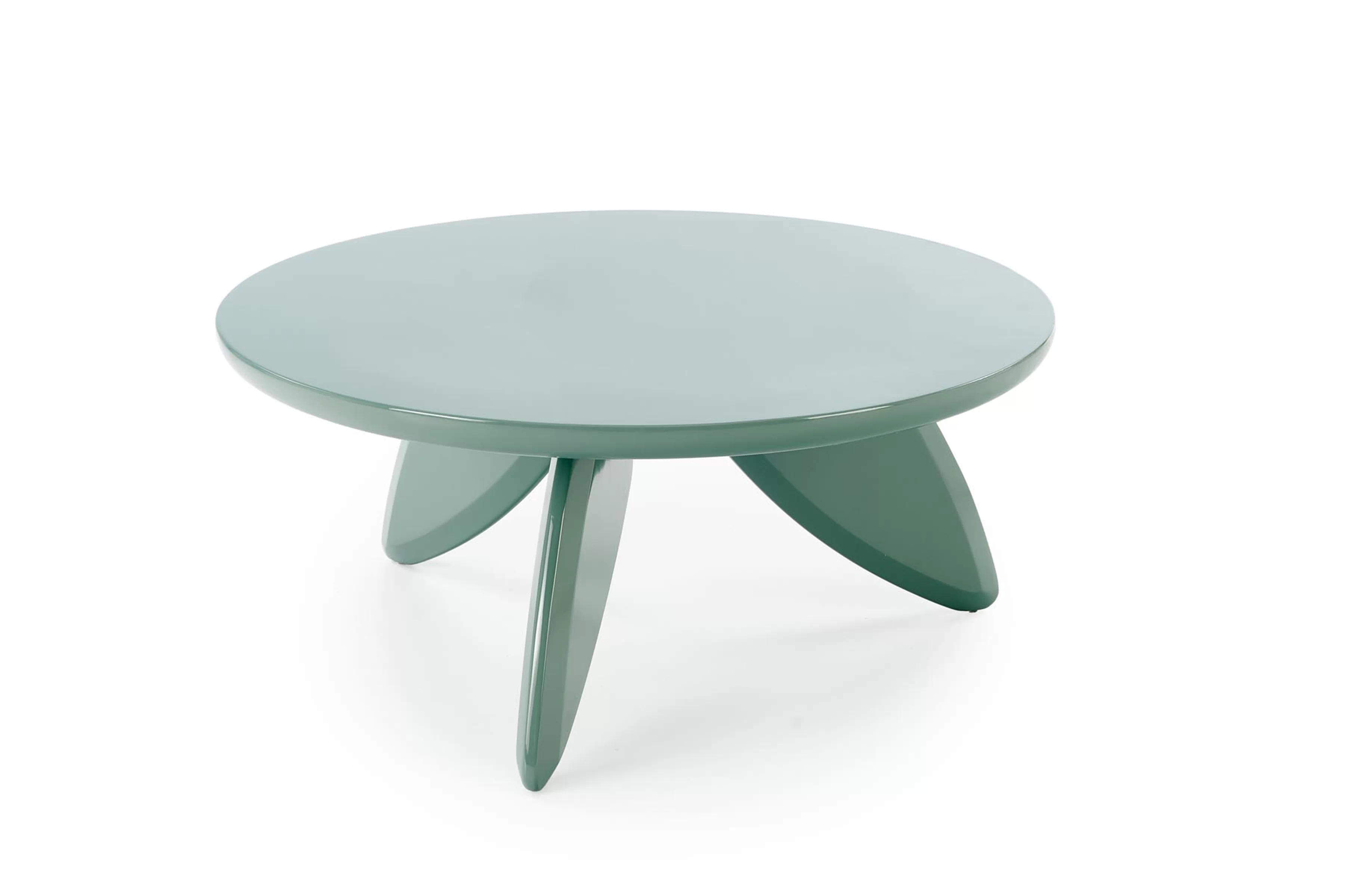 Okrúhly konferenčný stolík Lumis 80 cm - modrý Stolík kawowy okragly Lumis 80 cm - Modrý