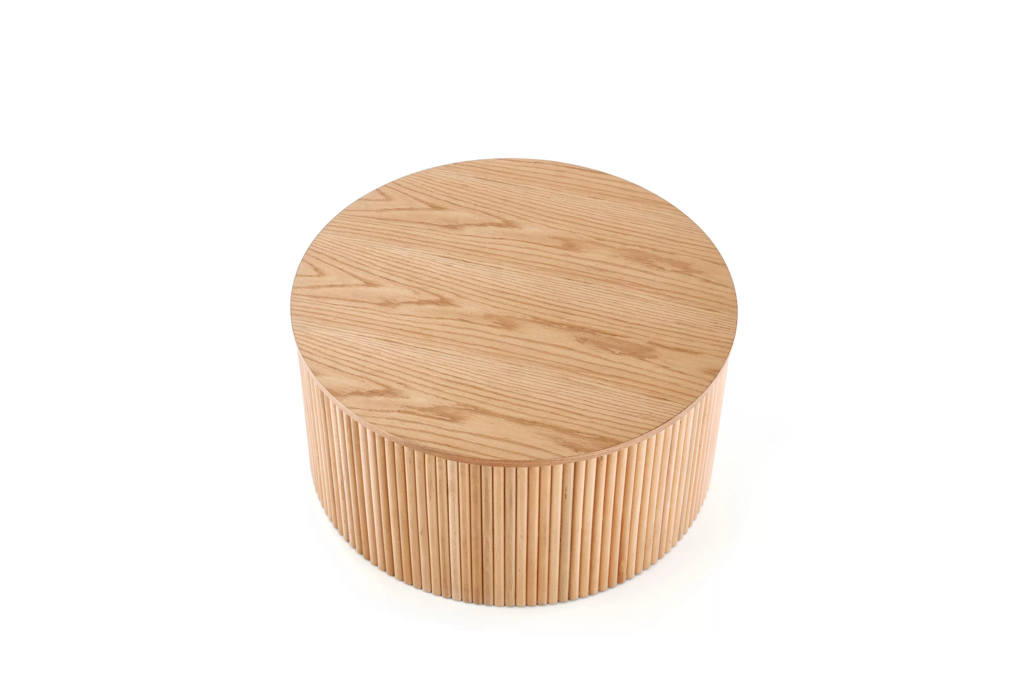 Okrúhly konferenčný stolík Tamis 80 cm - prírodný Stolík kawowy okragly Tamis 80 cm - prírodné