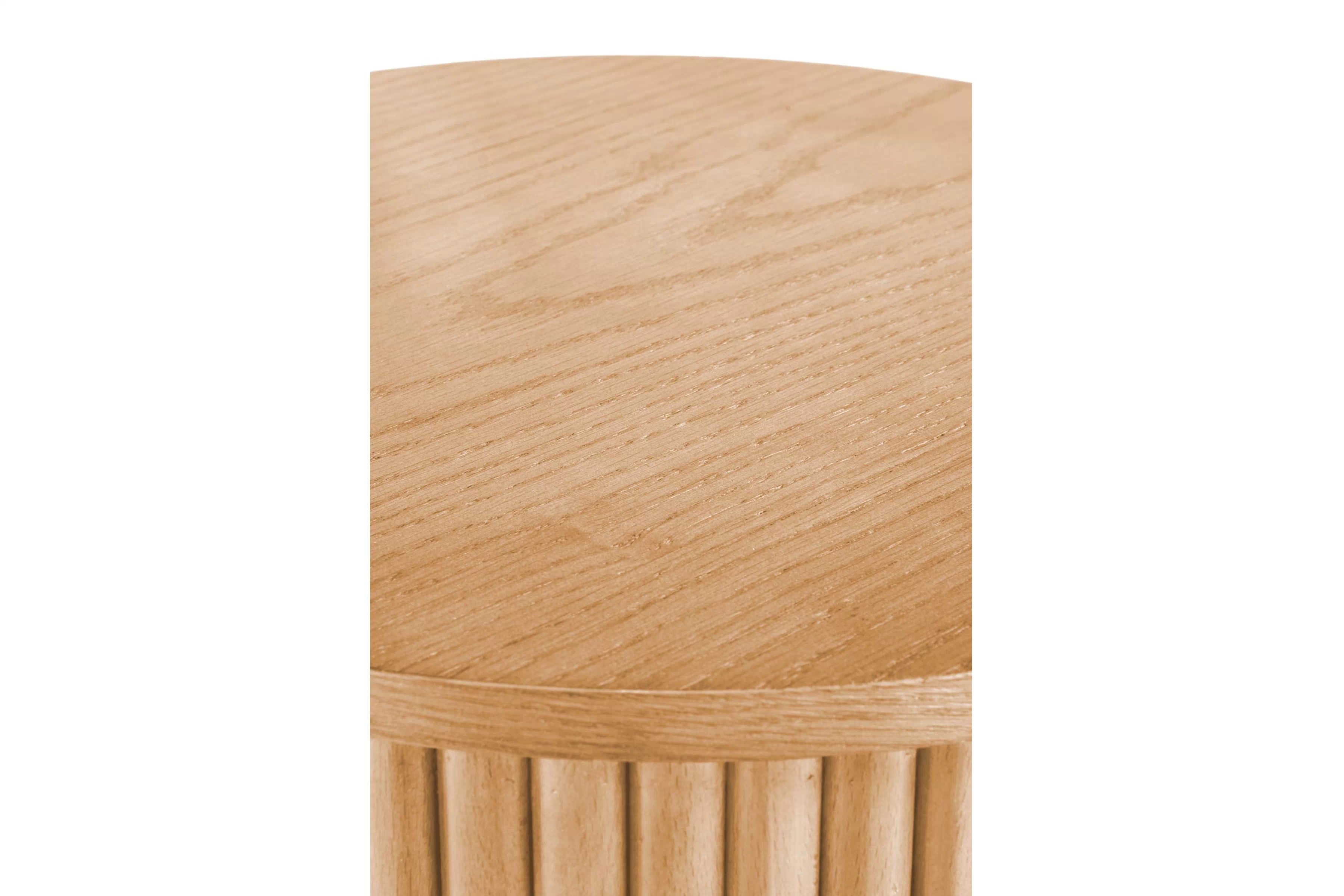 Okrúhly konferenčný stolík Tamis 80 cm - prírodný Stolík kawowy okragly Tamis 80 cm - prírodné