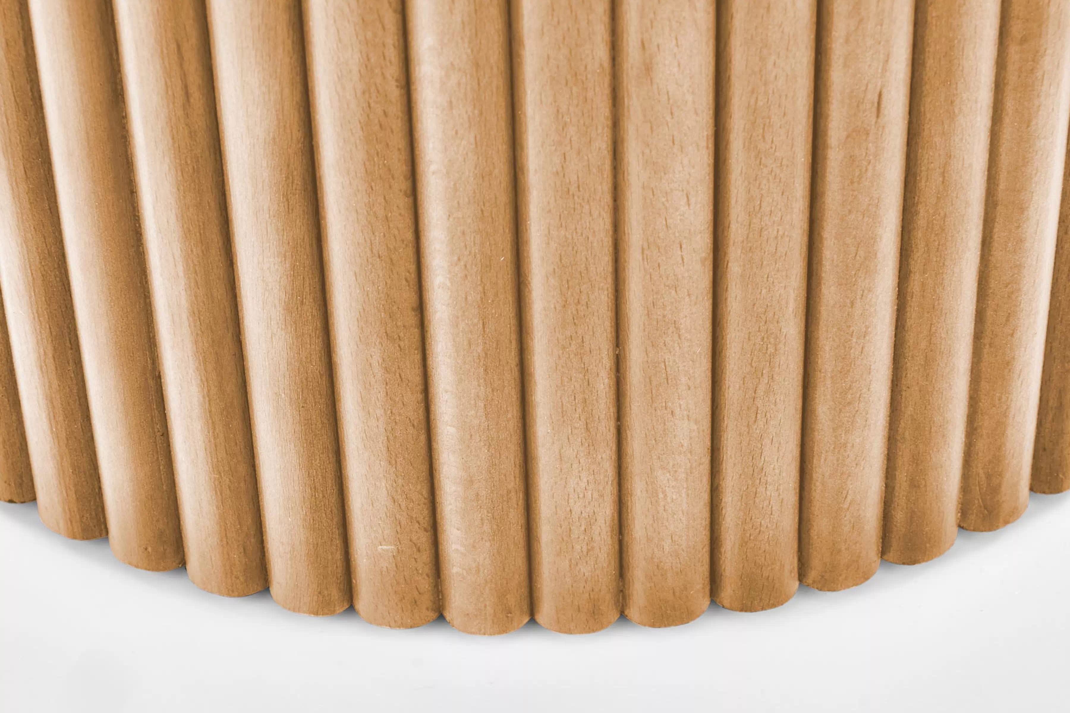 Okrúhly konferenčný stolík Tamis 40 cm - prírodný Stolík kawowy Tamis 40 cm - prírodné