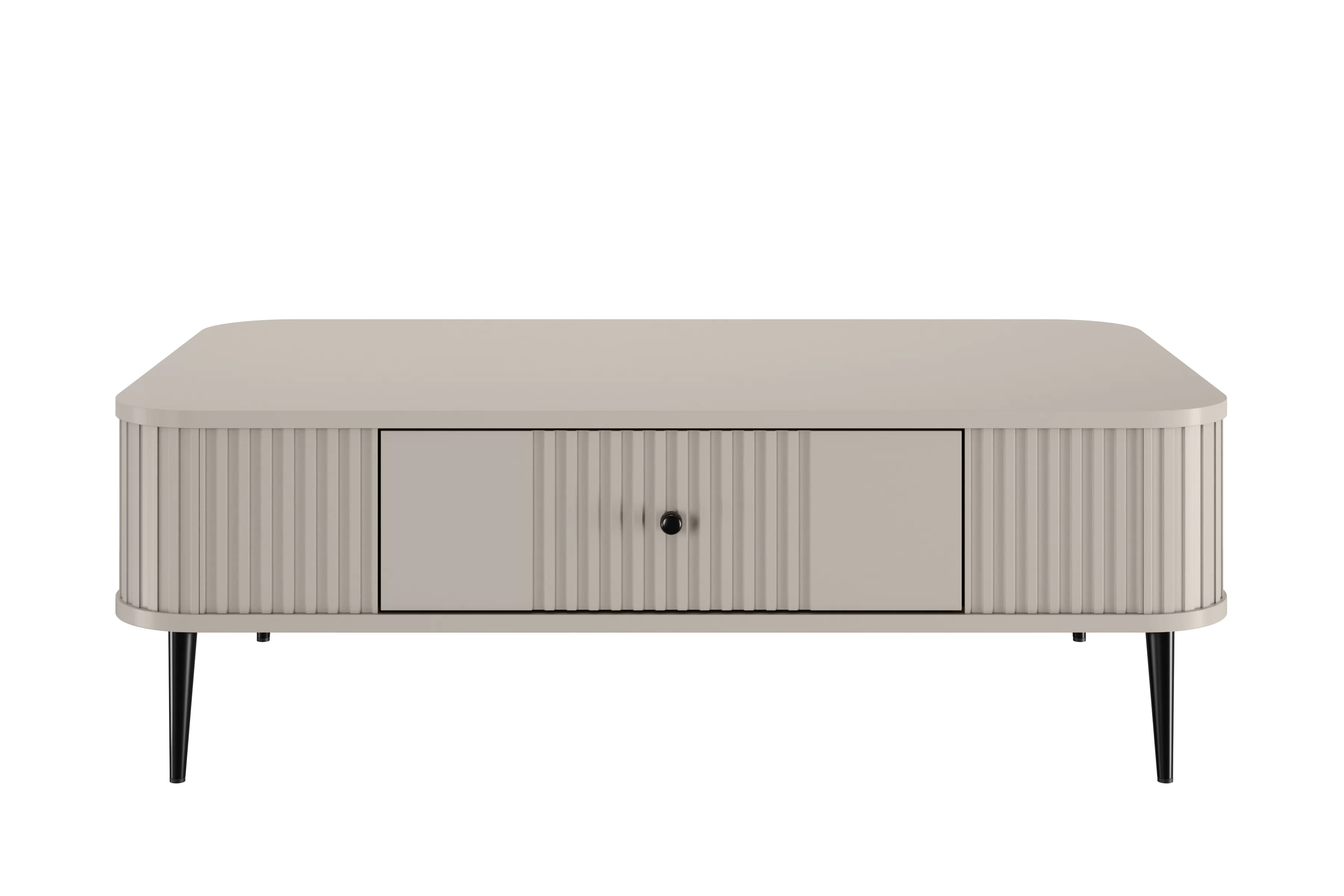 Kávový stolík Vesper 103x60 cm so zásuvkou - kasmír / čierne nohy Stolík kawowy Vesper 103x60 cm z szuflada - kašmír / čierny nožičky