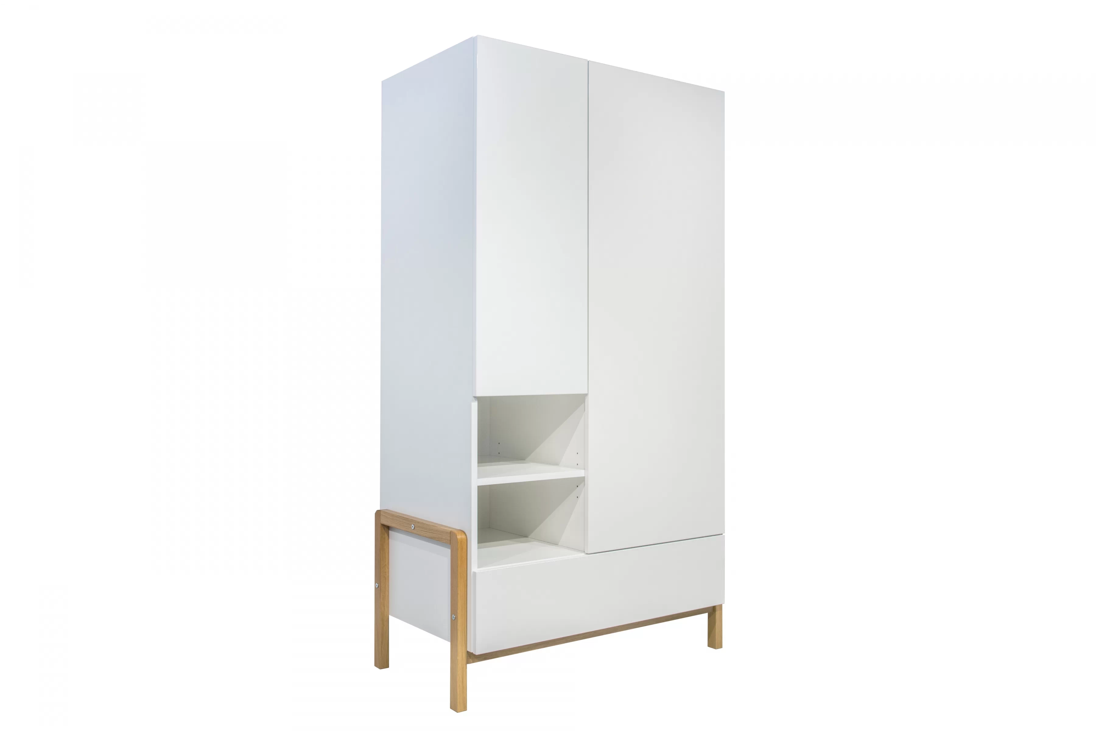 Detská šatníková skriňa Silia 100 cm - alpská biela / dub Skriňa dziecieca Silia 100 cm - Biela alpejska / Dub