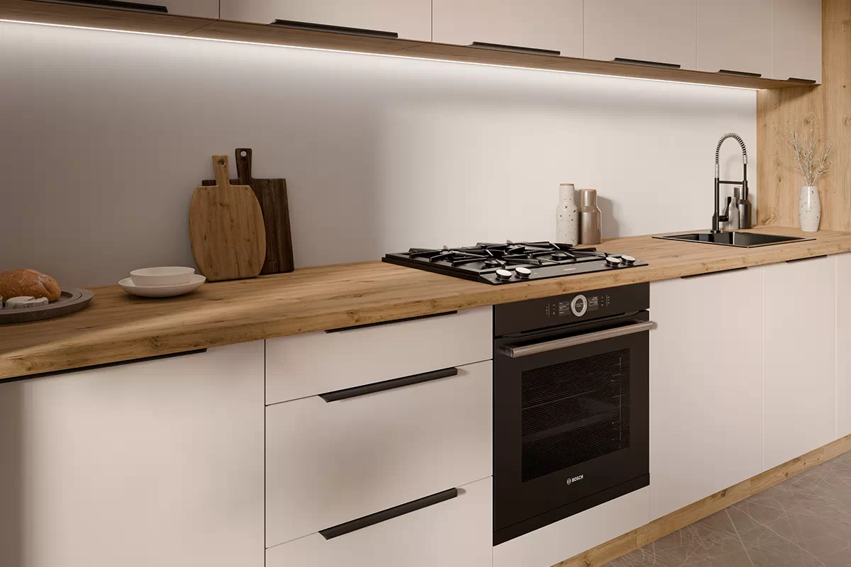 Kuchyňská spodní skříňka Arvani D80 ZL dvoudveřová pod dřez - kašmír / dub artisan skříňka kuchyňská spodní Arvani D80 ZL dvoudveřová pod zlewozmywak - kašmír / dub artisan