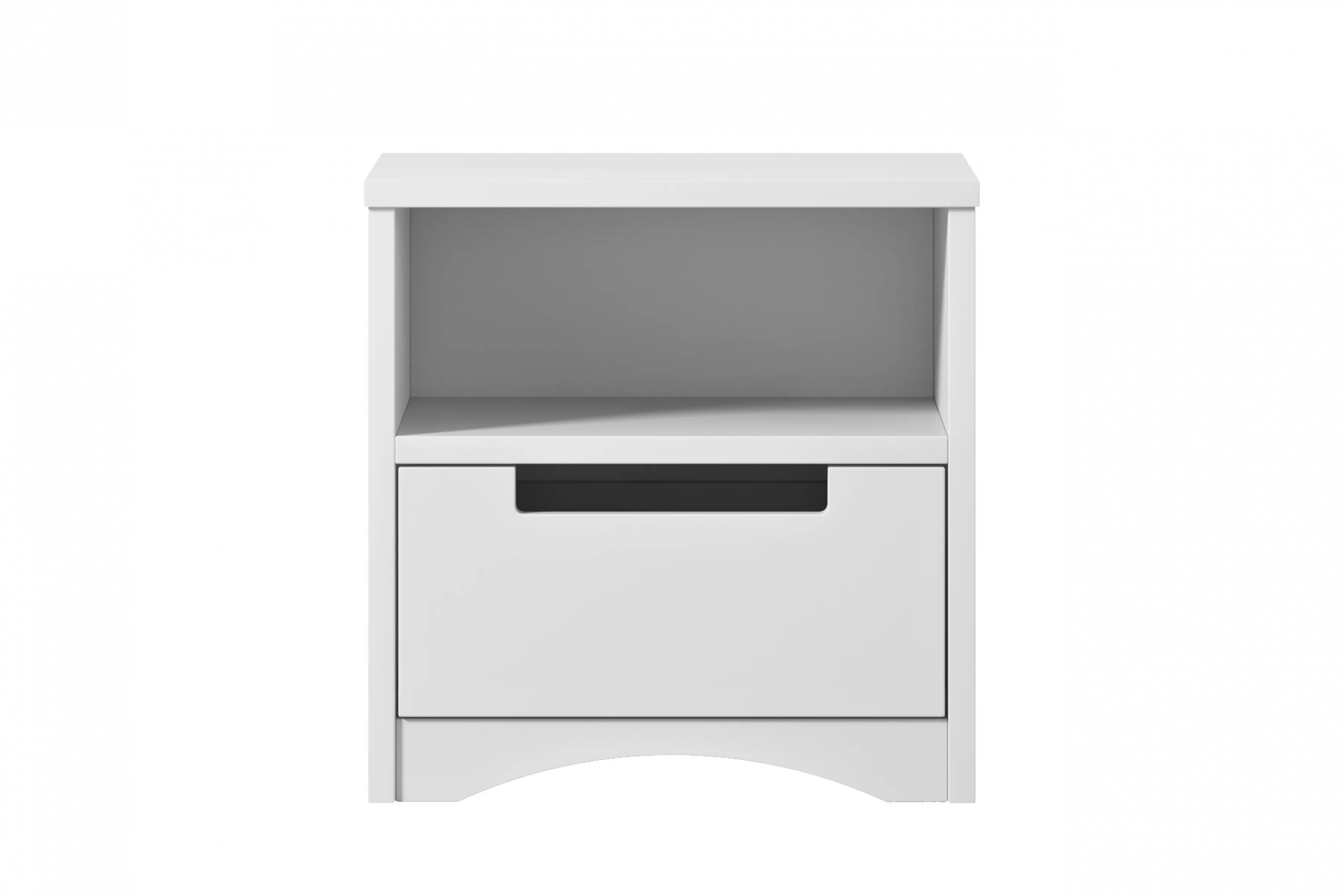 Nočný stolík Guli 40 cm so zásuvkou - biela Nočný Stolík Guli 40 cm z szuflada - Biely