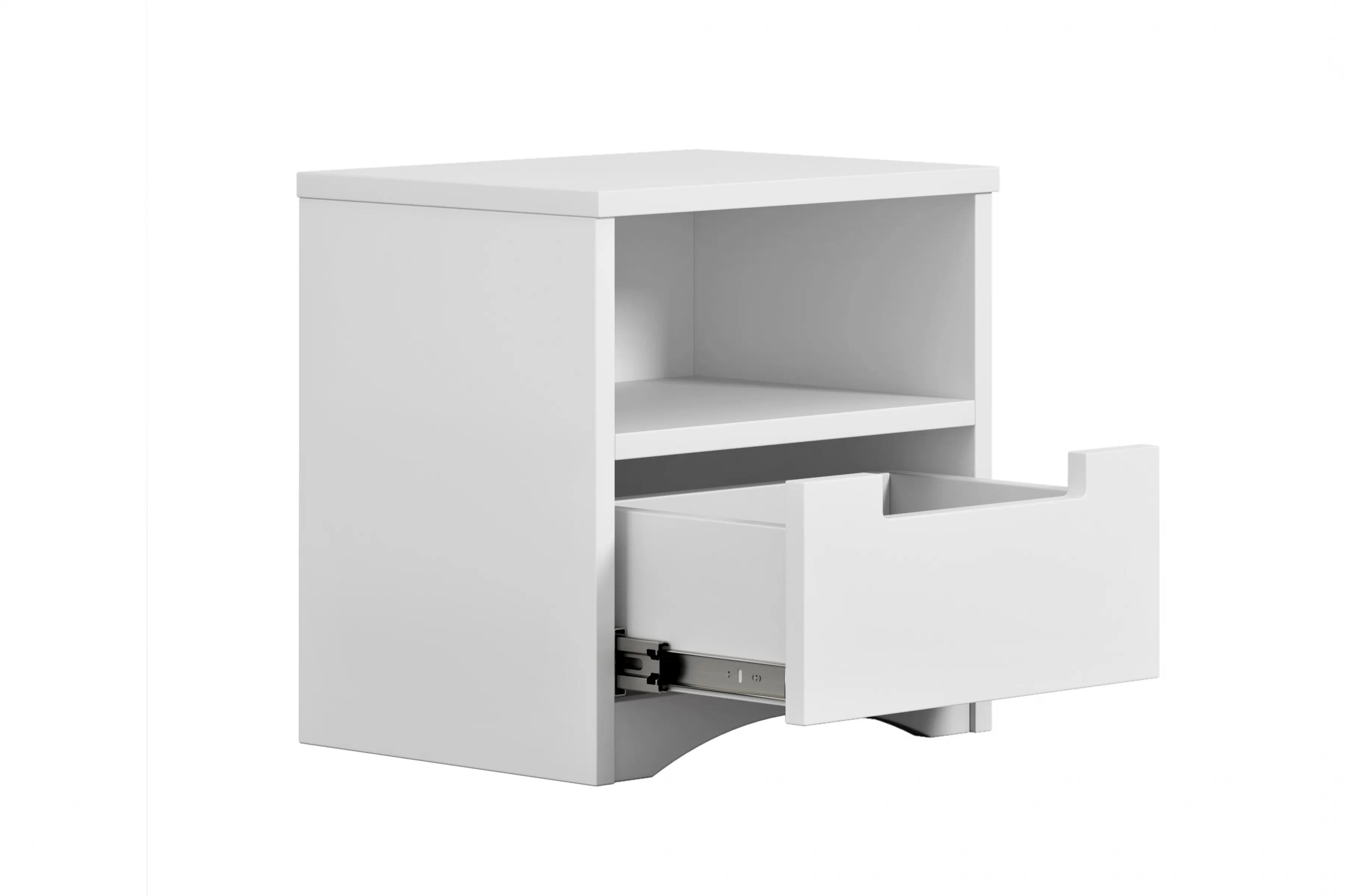 Nočný stolík Guli 40 cm so zásuvkou - biela Nočný Stolík Guli 40 cm z szuflada - Biely