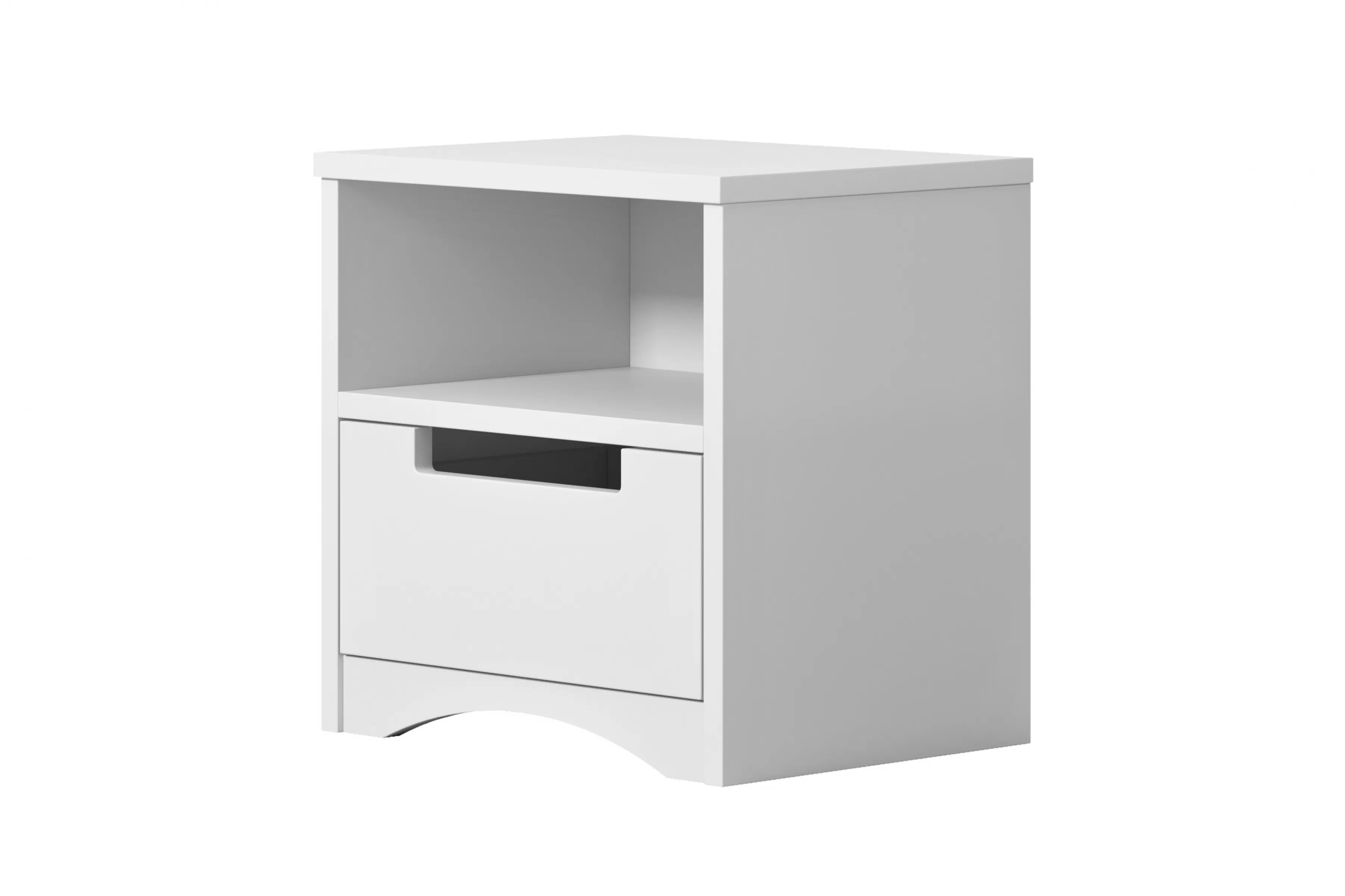 Nočný stolík Guli 40 cm so zásuvkou - biela Nočný Stolík Guli 40 cm z szuflada - Biely