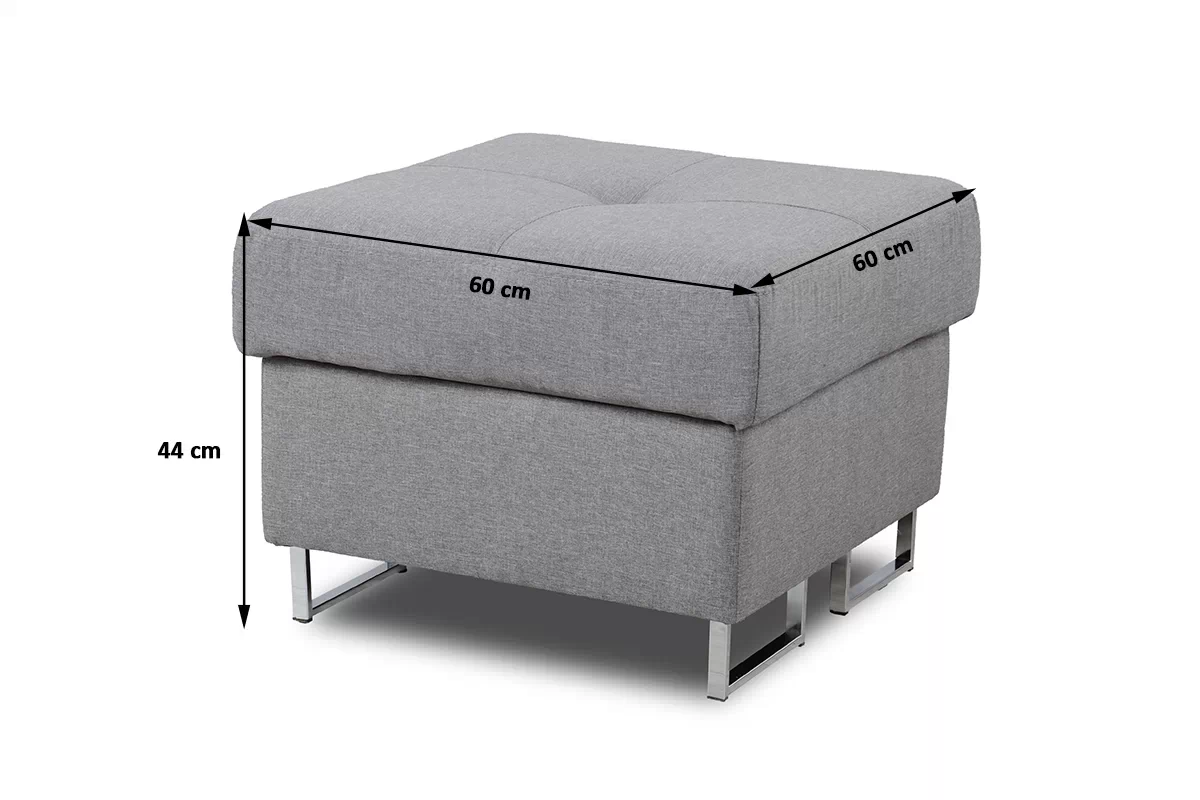 Taburetka Annabelle Mini - čierne nožičky čalúnená Taburet Annabelle Mini / nožičky čierny