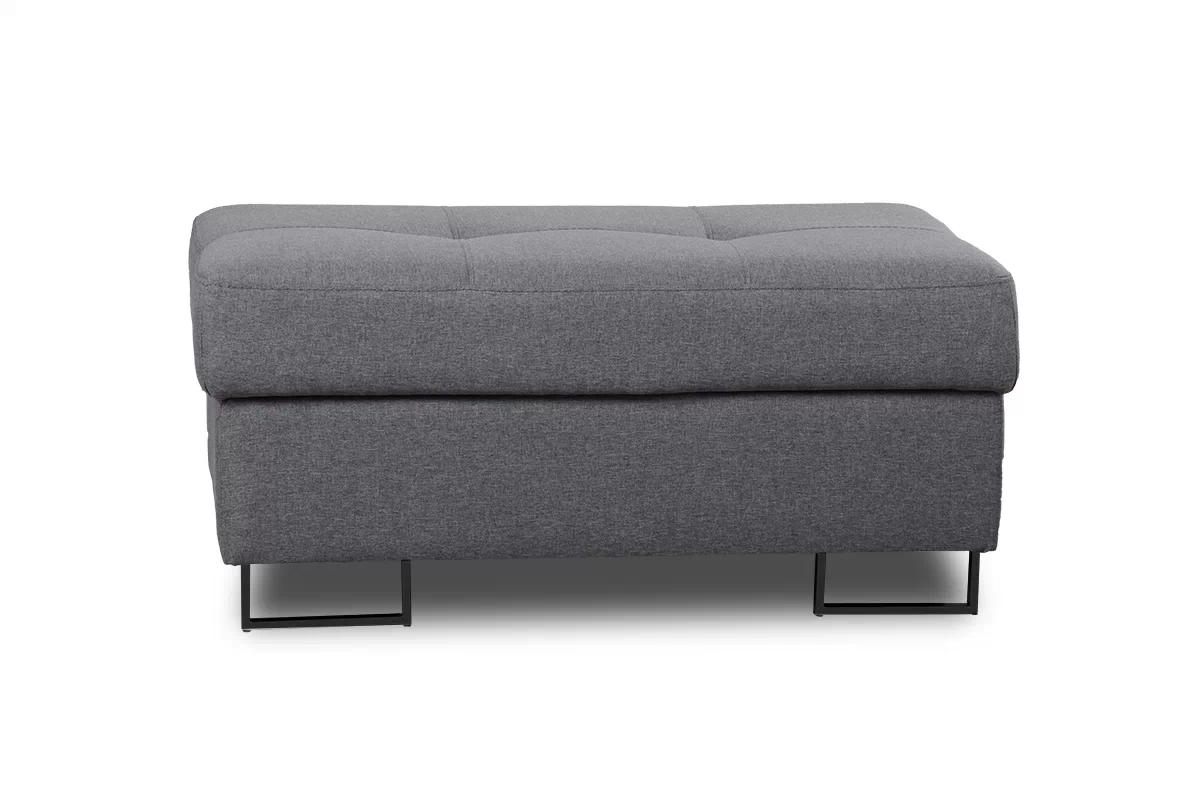 Taburetka Annabelle s úložným priestorom - čierne nožičky čalúnená Taburet s úložným priestorom Annabelle / nožičky čierny