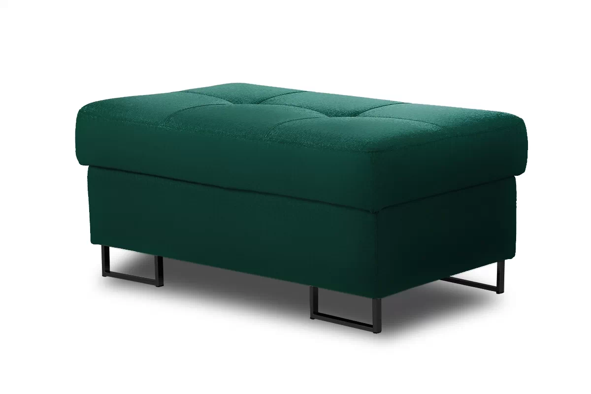 Taburetka Annabelle s úložným priestorom - čierne nožičky čalúnená Taburet s úložným priestorom Annabelle / nožičky čierny