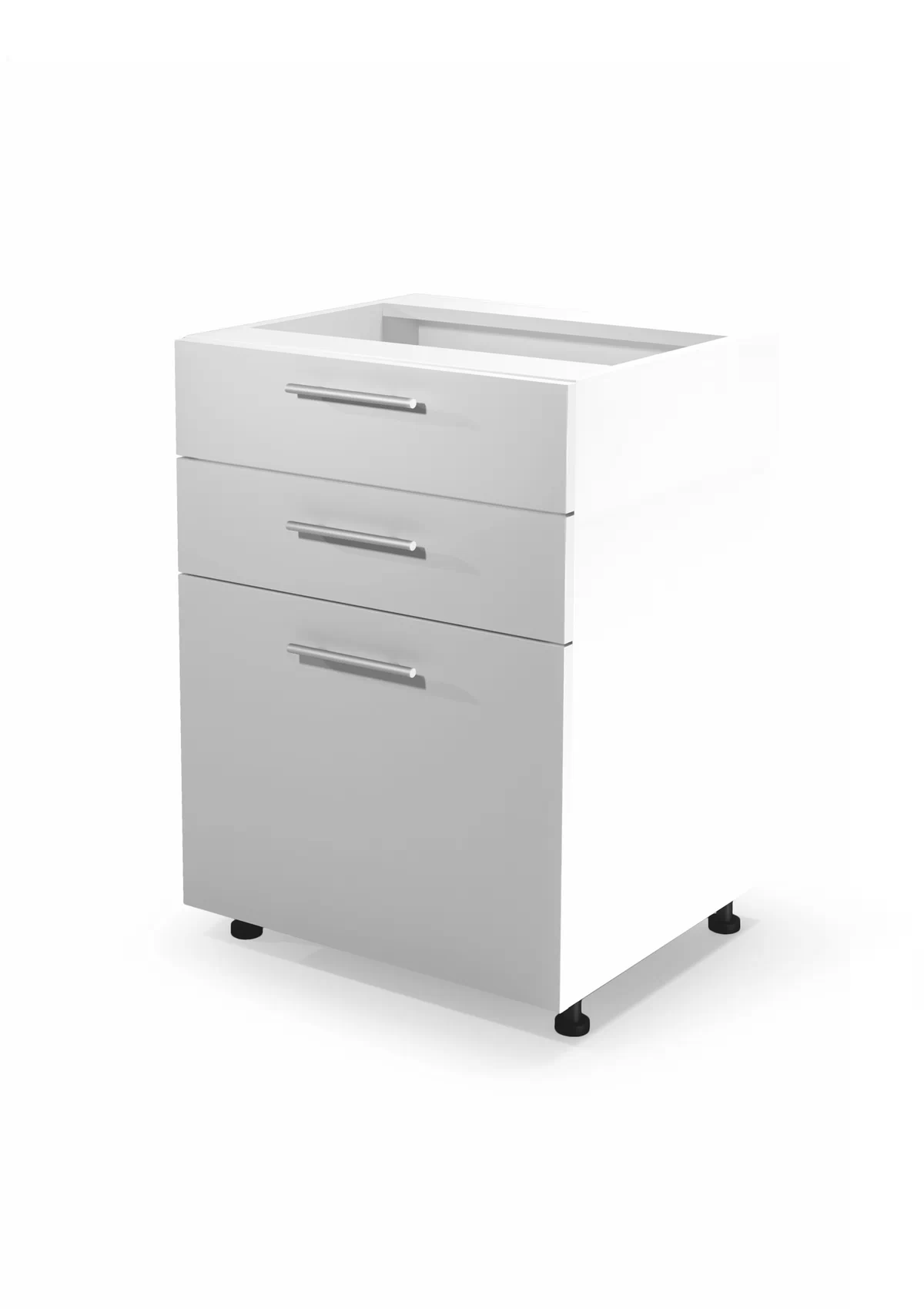 VENTO D3S-60/82 Skrinka dolná so zásuvkami Predná časť: Biely - PRODUKCIA UKONČENÁ vento d3s-60/82 Skrinka dolná so zásuvkami Predná časť: Biely - PRODUKCIA UKONČENÁ
