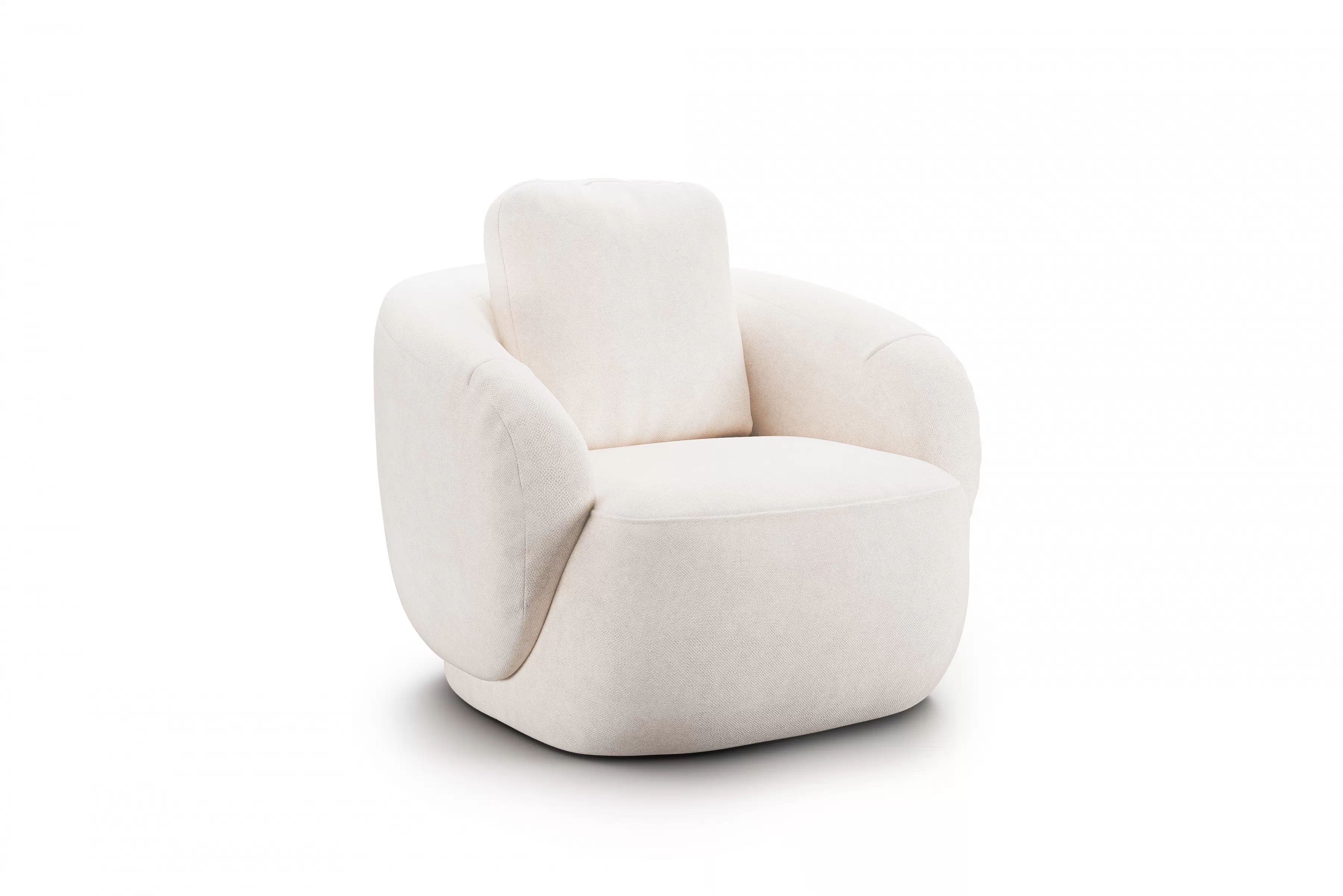 Sedacia súprava Finezal 2+1 - krémová žinylka Tender Way 01 Komplet odpočinkové Pohovka Finezal 2-os + Kreslo - béžový šenil Tender Way 01 