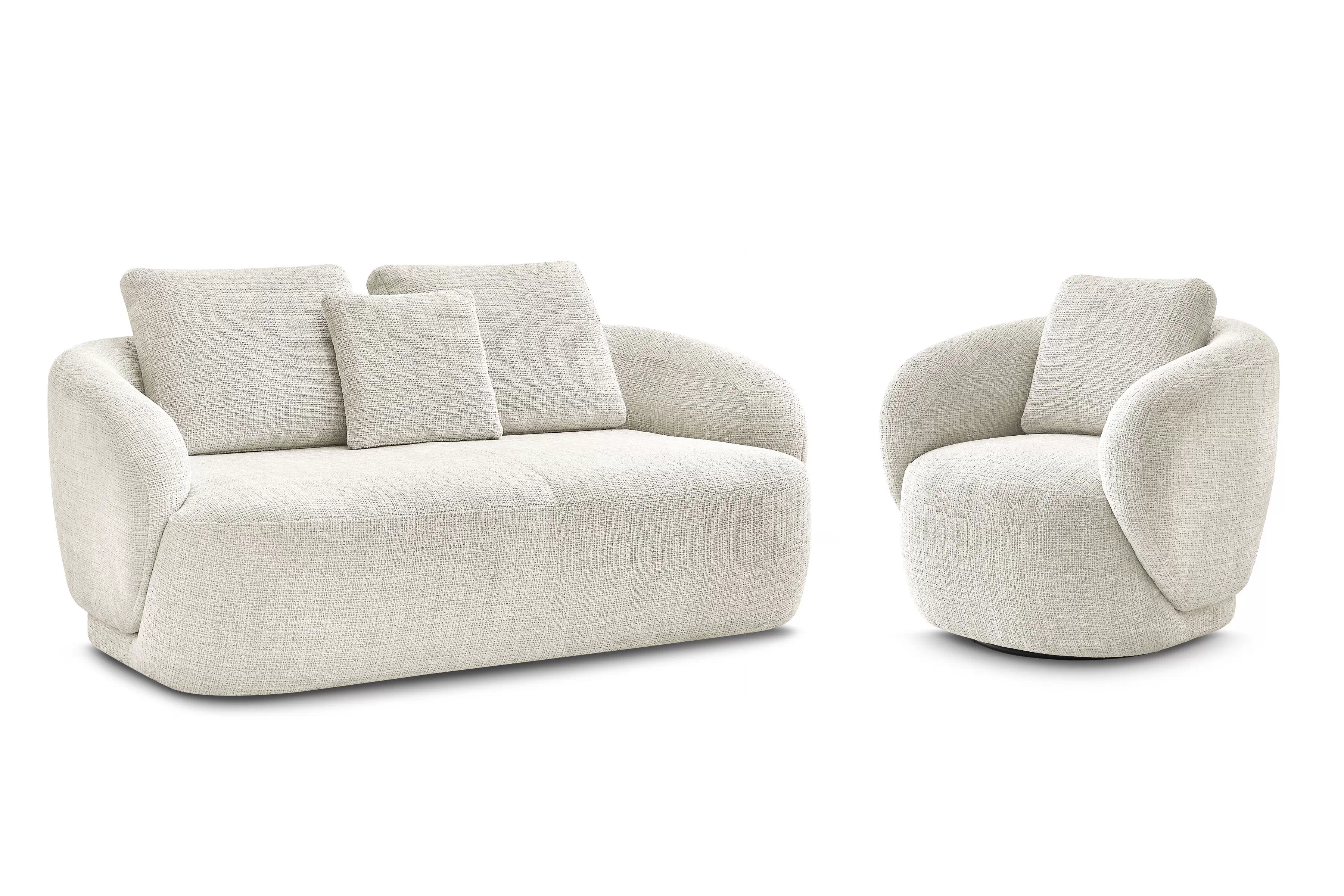 Oddychová súprava Finezal: pohovka 2-miestna + kreslo Komplet odpočinkové Pohovka Finezal 2-os + Kreslo