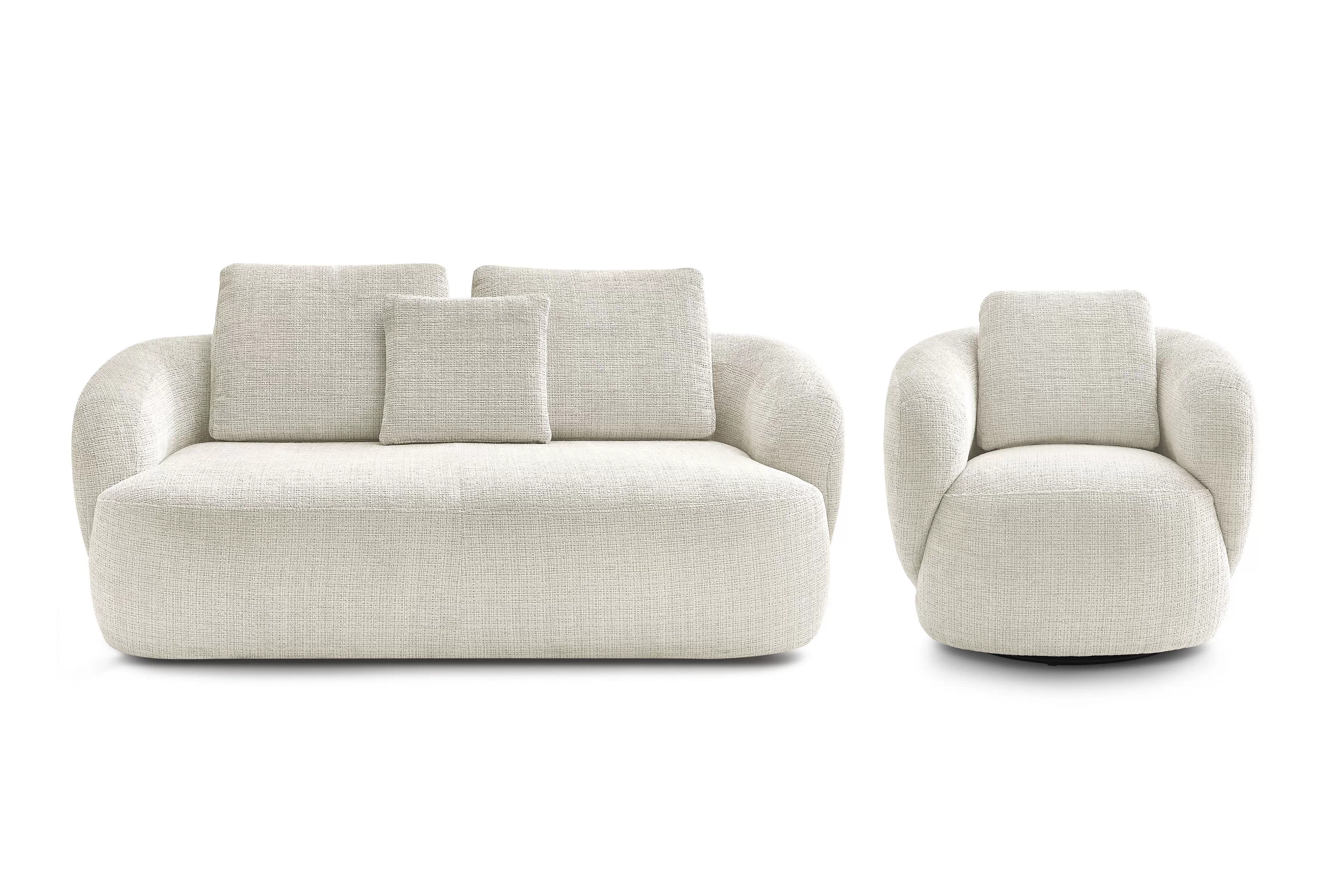 Oddychová súprava Finezal: pohovka 2-miestna + kreslo Komplet odpočinkové Pohovka Finezal 2-os + Kreslo