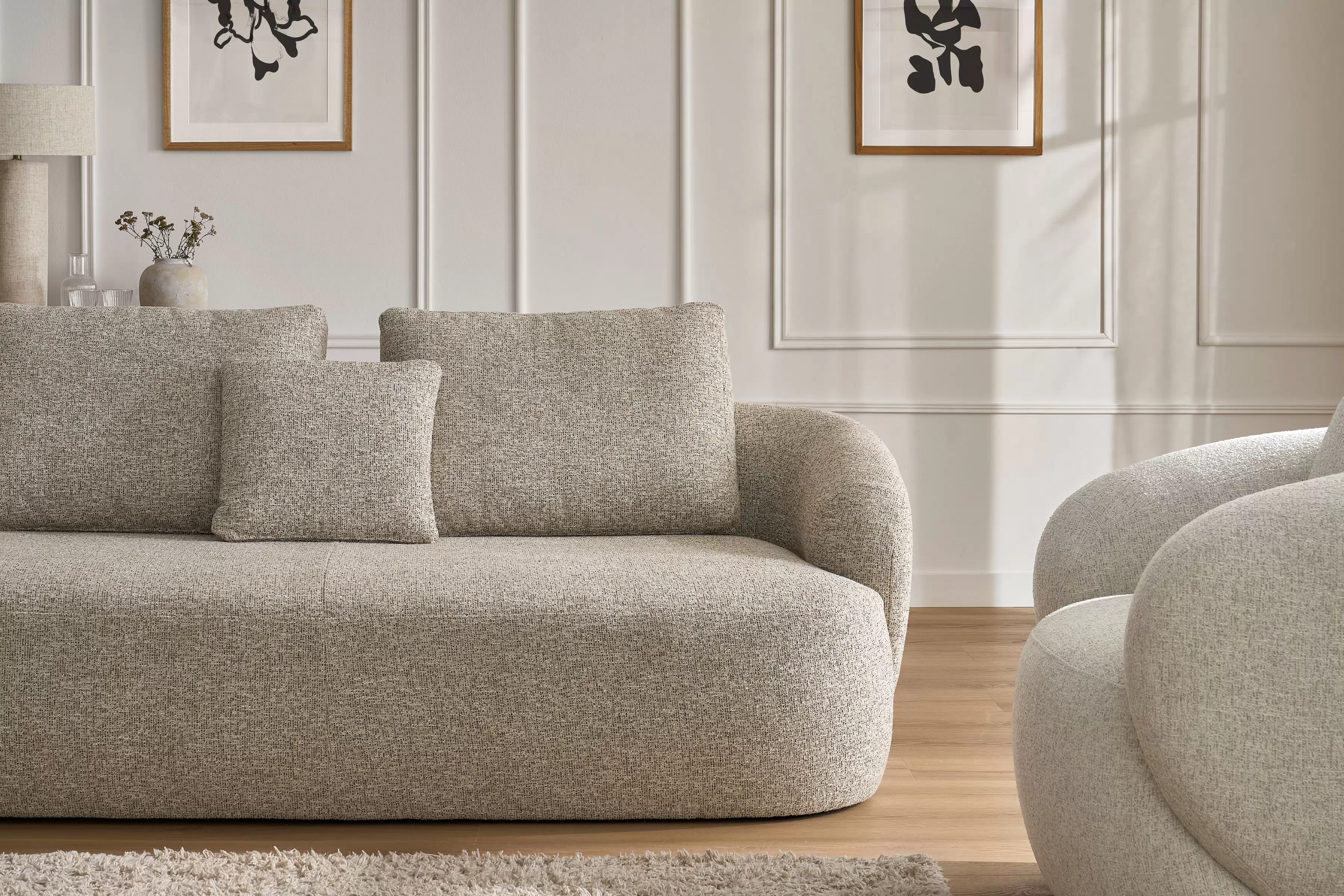 Oddychová súprava Finezal: pohovka 3-miestna + kreslo Komplet odpočinkové Pohovka Finezal 3-os + Kreslo 