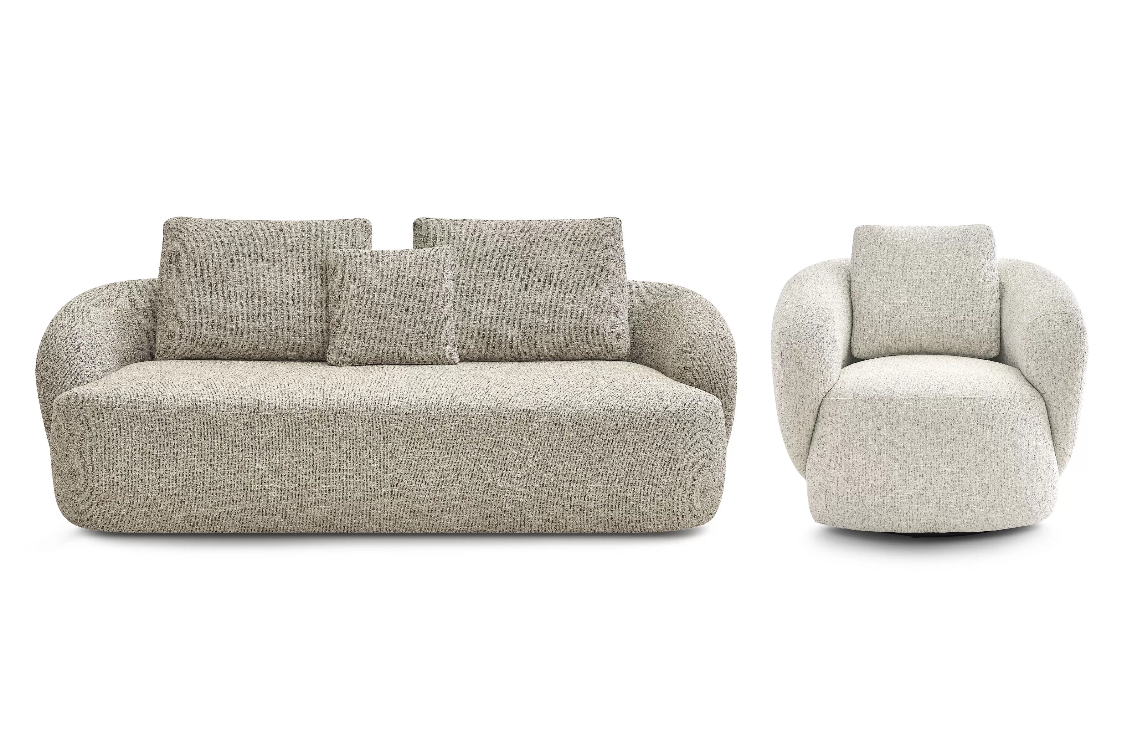 Oddychová súprava Finezal: pohovka 3-miestna + kreslo Komplet odpočinkové Pohovka Finezal 3-os + Kreslo 