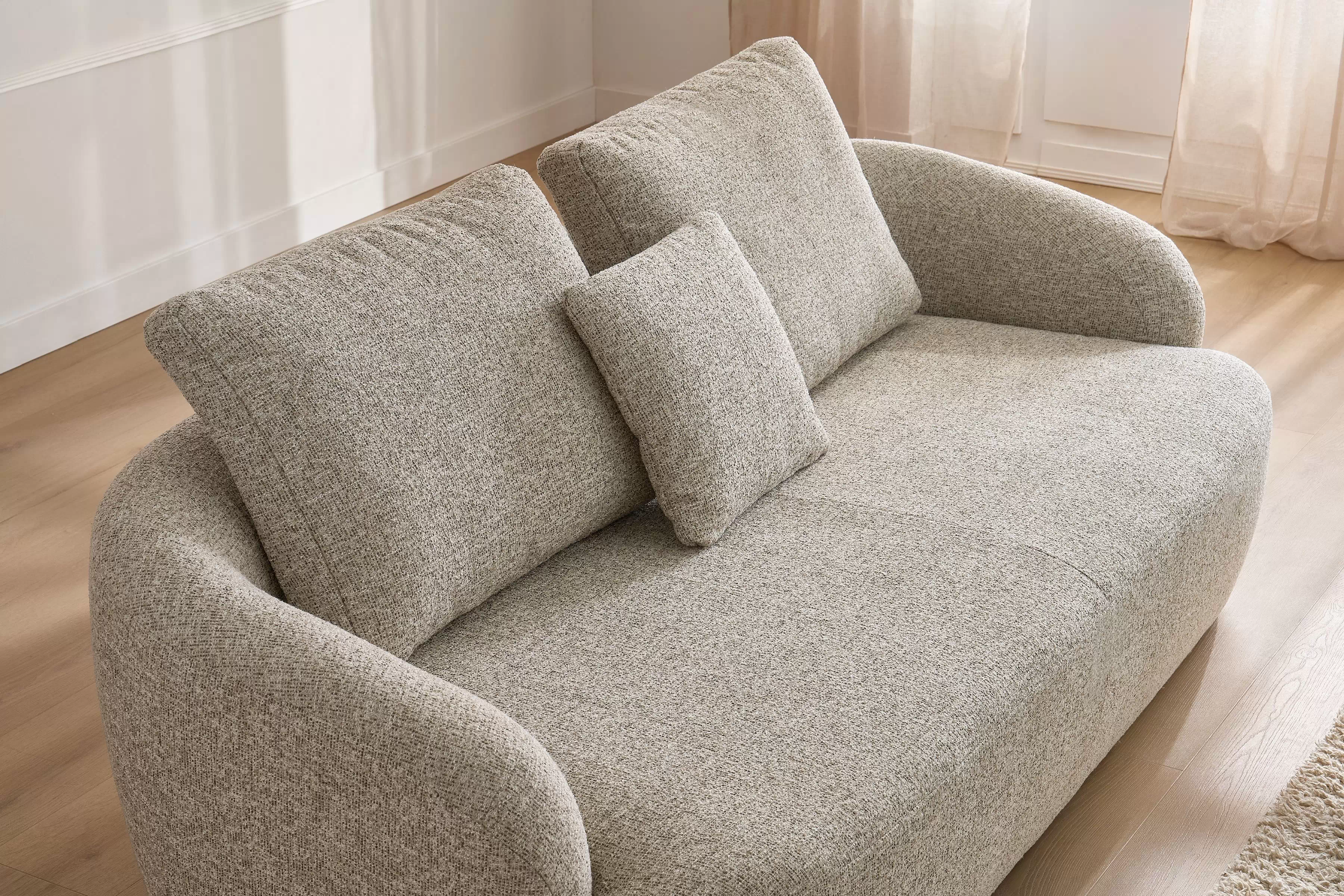 Čalouněný set Finezal - pohovka 3místná + otočné křeslo Komplet čalouněná Pohovka Finezal 3-os + Křeslo obrotowy