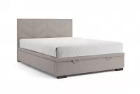 Boxspring posteľ Lindi 160x200 S vnútorným úložným priestorom- Hnedý szenil Perfect Harmony 04 / nožičky Venge   Boxspring posteľ Lindi 160x200 - Hnedý szenil Perfect Harmony 04 / nožičky Venge 