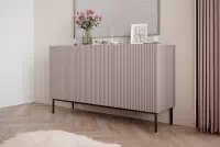 Nicole komód 150 cm - antik rózsaszín MDF / fekete lábak  Nicole komód 150 cm - antik rózsaszín MDF / fekete lábak - elrendezés 1