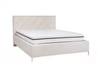 Čalouněná postel pro ložnice s úložným prostorem Tiade - 180x200, Nohy zlaté postel čalouněné Tiade w jasnym materiale 