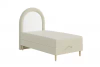 Dzieciece Čalouněná postel s úložným prostorem Eliat 90x180 - béžový Baloo 2074 Dzieciece postel čalouněné s úložným prostorem Eliat 90x180