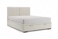 Postel boxspring Lektis s úložným prostorem 160x200 - dřevěné nohy wenge Postel boxspring s úložným prostorem Lektis - 140x200 / Nohy dřevěná wenge 