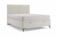 Postel boxspring s úložným prostorem Lektis - 160x200 / Nohy kovové černá  Postel boxspring s úložným prostorem Lektis - 160x200 / Nohy kovové černá 