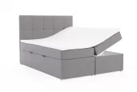 Boxspring posteľ Gasper 160x200 s úložným priestorom - šedá pletenina Inari 91 - Koncovka série Boxspring posteľ s úložným priestorom Gasper 160x200 - šedá plecionka Inari 91