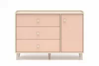 Komoda dziecieca Marla 120 cm se zásuvkami - piasek pustyni / Růžová / millenial pink - Omezená nabídka z expozice Komoda dziecieca Marla 120 cm se zásuvkami - piasek pustyni / Růžová / millenial pink - Omezená nabídka z expozice