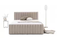 Manželská postel Nicole 160x200 s úložným prostorem - béžový samet Velluto 2 Postel pro ložnice Nicole 160x200 s úložným prostorem- béžová samet Velluto 2