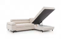 Rohová sedací souprava pravá rozkladany pro obývacího pokoje Tyrion L - béžová šenil Ditra New 20 Rohová sedací souprava pravá rozkladany pro obývacího pokoje Tyrion L - béžová šenil Ditra New 20