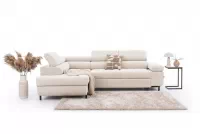 Rohová sedací souprava levá rozkladany pro obývacího pokoje Tyrion L - béžová šenil Ditra New 20 Rohová sedací souprava levá rozkladany pro obývacího pokoje Tyrion L - béžová šenil Ditra New 20