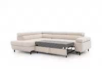 Rohová sedací souprava levá rozkladany pro obývacího pokoje Tyrion L - béžová šenil Ditra New 20 Rohová sedací souprava levá rozkladany pro obývacího pokoje Tyrion L - béžová šenil Ditra New 20