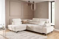 Rohová sedací souprava levá rozkladany pro obývacího pokoje Tyrion L - béžová šenil Ditra New 20 Rohová sedací souprava levá rozkladany pro obývacího pokoje Tyrion L - béžová šenil Ditra New 20