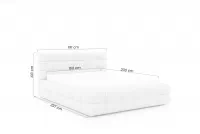 Manželská postel Magnelio Prestige 160x200 s úložným prostorem - béžová bouclé Catch Me 02 Postel pro ložnice Magnelio 160x200 s úložným prostorem- béžová boucla Catch Me 02