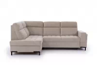 Rohová sedačka Gespano L ľavostranná so širokou, zúženou opierkou - béžový šenil Perfect harmony 07 Rohová sedacia súprava Gespano L Ľavá strana z szerokim, wcietym bokiem - Perfect harmony 07