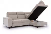 Rohová sedačka Gespano L pravostranná so širokým bokom - béžový šenil Perfect harmony 07 Rohová sedacia súprava Gespano L pravá strana z szerokim bokiem - béžový šenil Perfect harmony 07