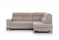 Rohová sedačka Gespano L pravostranná so širokým bokom - béžový šenil Perfect harmony 07 Rohová sedacia súprava Gespano L pravá strana z szerokim bokiem - béžový šenil Perfect harmony 07