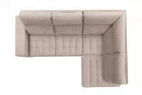 Rohová sedačka Gespano L pravostranná so širokým bokom - béžový šenil Perfect harmony 07 Rohová sedacia súprava Gespano L pravá strana z szerokim bokiem - béžový šenil Perfect harmony 07