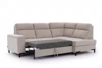 Rohová sedačka Gespano L pravostranná so širokým bokom - béžový šenil Perfect harmony 07 Rohová sedacia súprava Gespano L pravá strana z szerokim bokiem - béžový šenil Perfect harmony 07