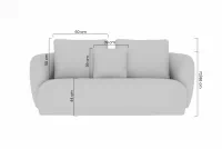 Dvojsedačka Finezal - béžový šenil Cremona 02 Pohovka Finezal dvoumístná - Cremona 02